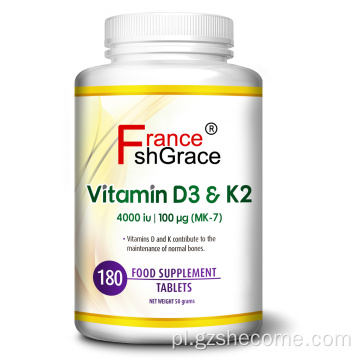 Vitamind3 K2 Wsparcie immunologiczne SPOSPIĘCIE Tabletki Vitamind3